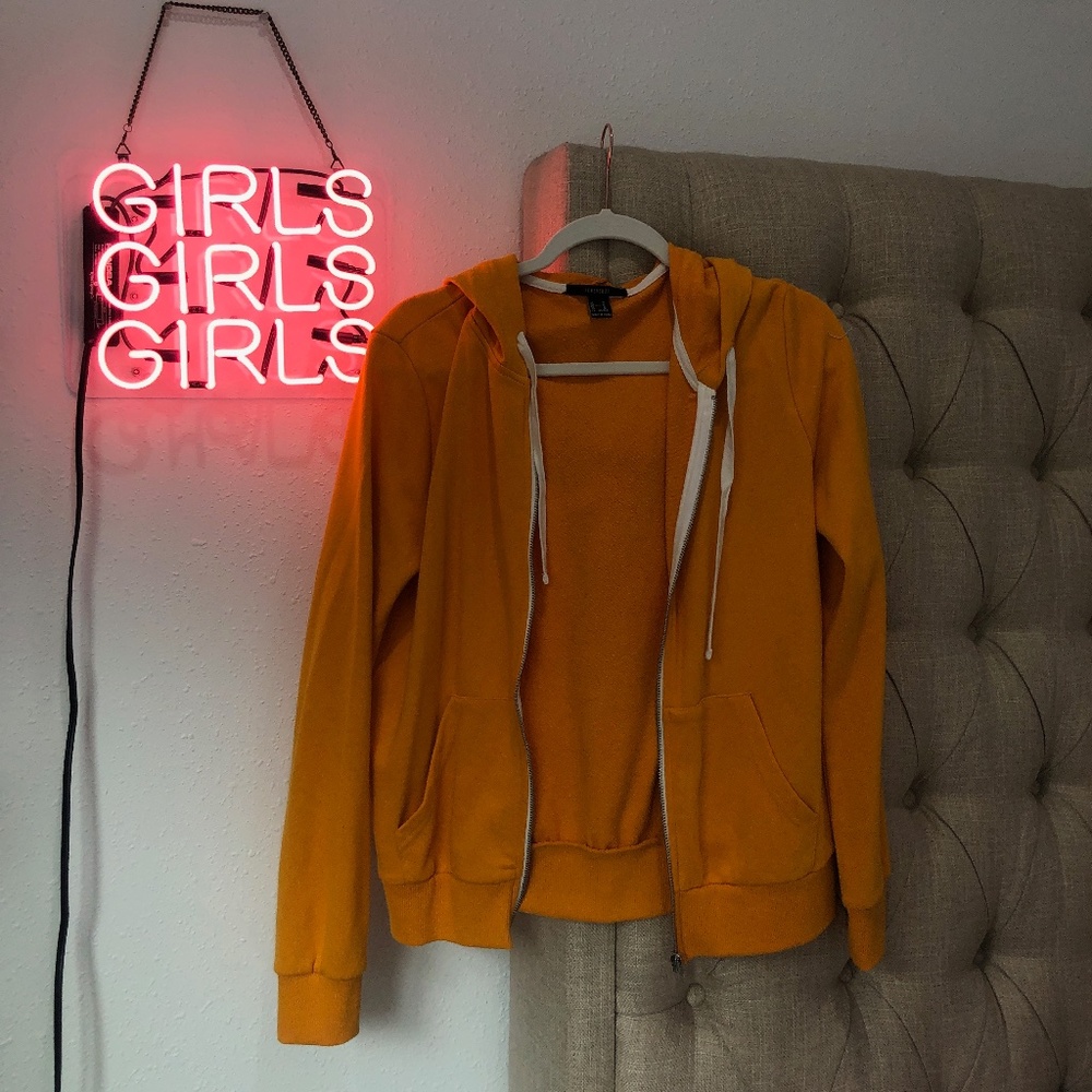 Mustard Zip up hoodie